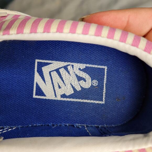 Vans Classic Slip On Deck Club Mixed Stripes Multicolor Sneakers sz 7 (women's) - Picture 9 of 10